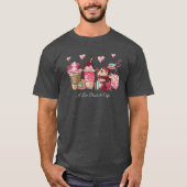 I Love Books & Coffee T-Shirt (Voorkant)
