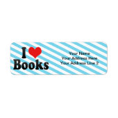 I Love Books Etiket (Voorkant)