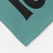 I Love Books Fleece Blanket (blauwgroen & wit) Deken (Hoek)
