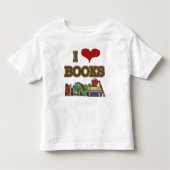 I Love Books Kinder Shirts (Voorkant)
