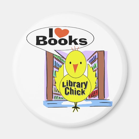 I Love Books Magneet (Voorkant)
