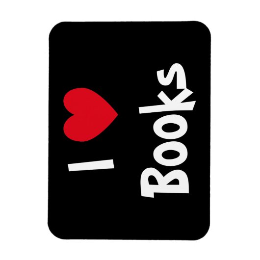I Love Books Magneet (Verticaal)