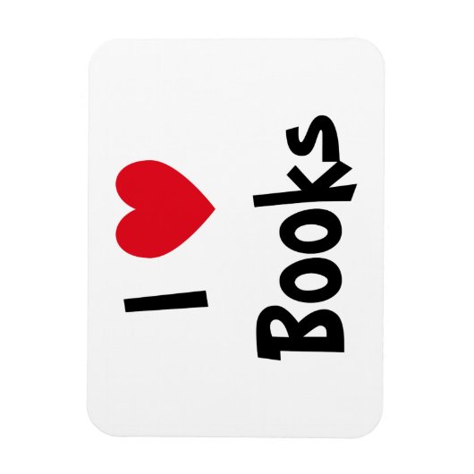 I Love Books Magneet (Verticaal)