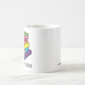 I Love Books Mok Grammatical Art Coffee Mok Giften (Center)