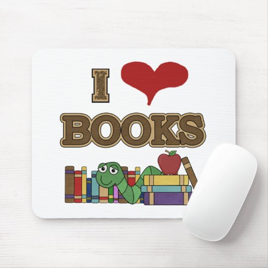 I Love Books Muismat (Met muis)