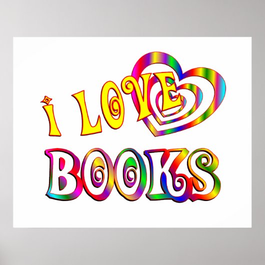 I Love Books Poster (Voorkant)