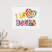 I Love Books Poster (Keuken)