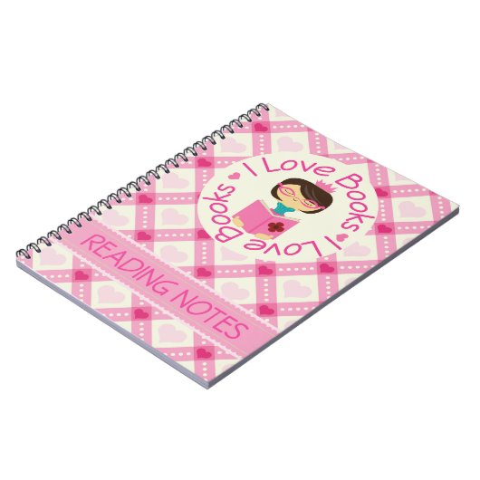 I Love Books Reading Notes Journal Notitieboek (Linkerzijde)