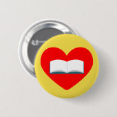 I Love Books Ronde Button 5,7 Cm (Voorkant /achterkant)