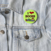 I Love Books Ronde Button 5,7 Cm (In situ)