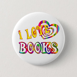 I Love Books Ronde Button 5,7 Cm