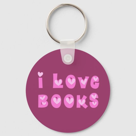 I Love Books Sleutelhanger (Voorkant)