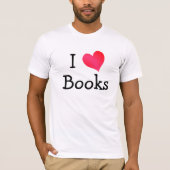 I Love Books T-shirt (Voorkant)