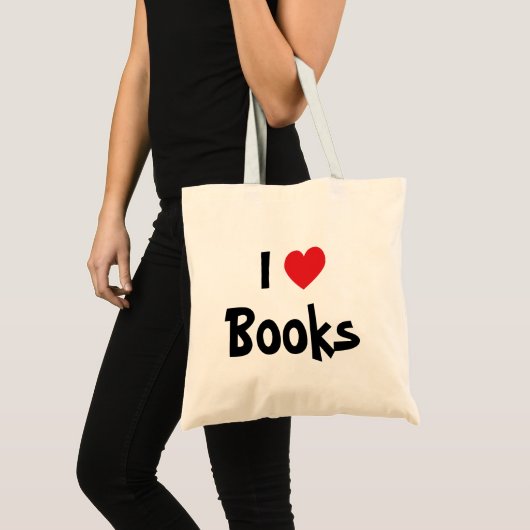 I Love Books Tote Bag (Voorkant (product))