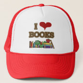 I Love Books Trucker Pet (Voorkant)