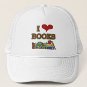 I Love Books Trucker Pet (Voorkant)