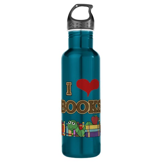 I Love Books Waterfles (Voorkant)