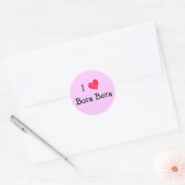 I Love Bora Bora Ronde Sticker (Envelop)
