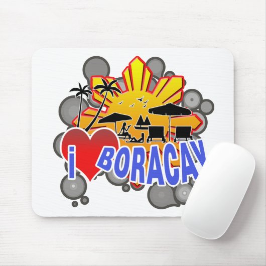 I Love Boracay Muismat (Met muis)