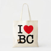 I love border collie! バッグ (レッド立ち耳) tote bag (Voorkant)