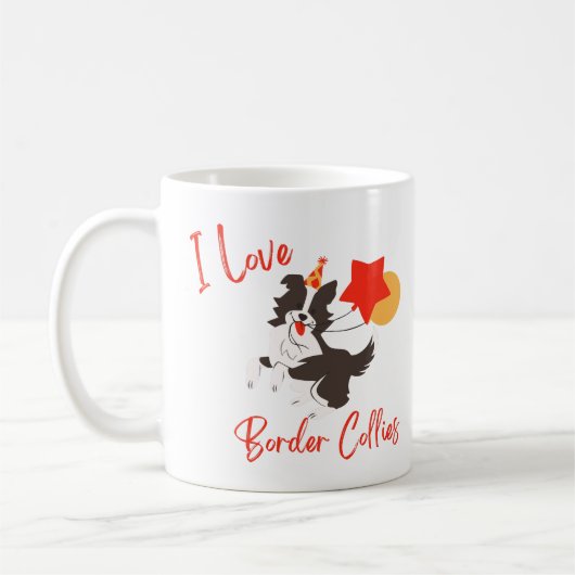 I Love Border Collies Koffiemok (Links)