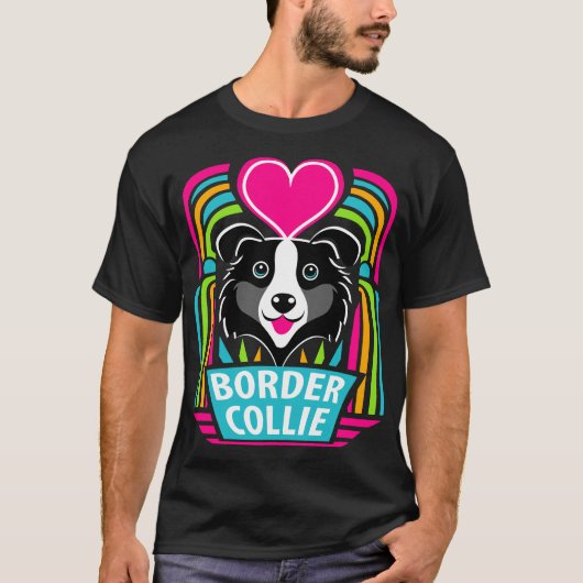 I Love Border Collies T-shirt (Voorkant)