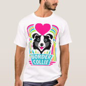 I Love Border Collies T-shirt (Voorkant)