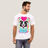 I Love Border Collies T-shirt (Voorkant volledig)