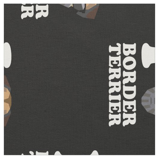 I Love Border Terrier -2- Stof (Close Up)
