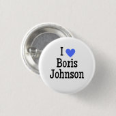 I Love Boris Johnson Ronde Button 3,2 Cm (Voorkant /achterkant)