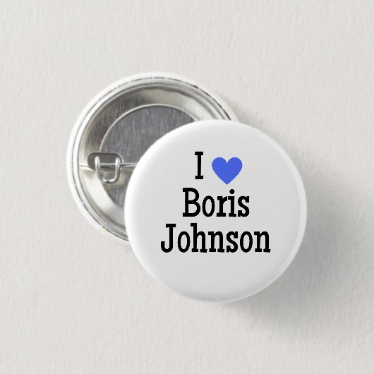 I Love Boris Johnson Ronde Button 3,2 Cm (Voorkant /achterkant)