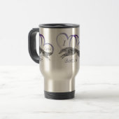 I Love Borzoi Reisbeker (Voorkant links)