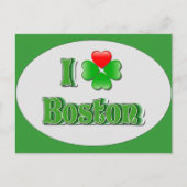 i Love Boston - Clover Briefkaart (Voorkant)