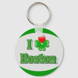 i Love Boston - Clover Sleutelhanger