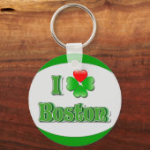 i Love Boston - Clover Sleutelhanger (Voorkant)