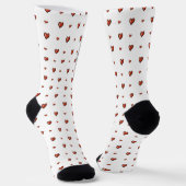 I Love Bostons Boston Terriers (zwart-wit) Sokken (Gebogen)