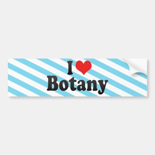 I Love Botany Bumpersticker (Voorkant)