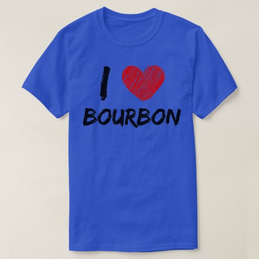 I Love Bourbon T-shirt (Design voorkant)