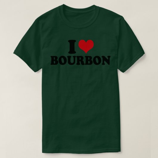I Love Bourbon T-shirt (Design voorkant)