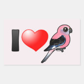 I Love Bourkies Rechthoekige Sticker (Voorkant)