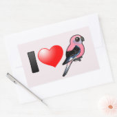 I Love Bourkies Rechthoekige Sticker (Envelop)