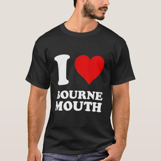 I Love Bournemouth T-shirt (Voorkant)