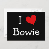 I Love Bowie Briefkaart (Voorkant / Achterkant)