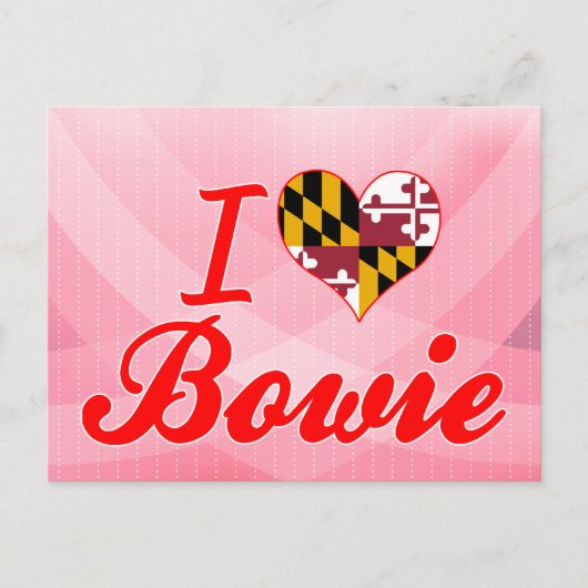 I Love Bowie, Maryland Briefkaart (Voorkant)