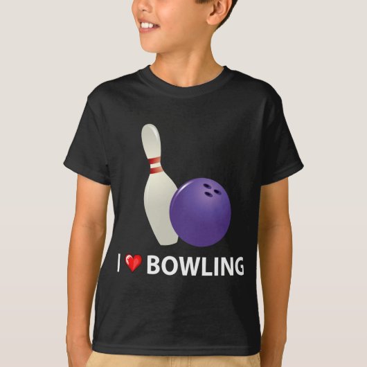 I Love Bowling T-shirt (Voorkant)