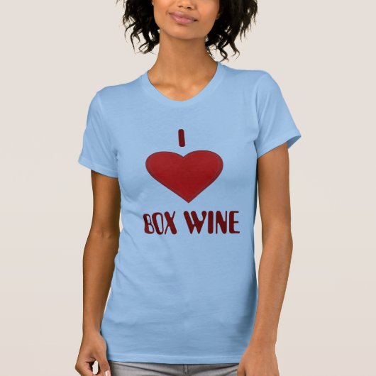 I Love BOX WINE T-shirt (Voorkant)