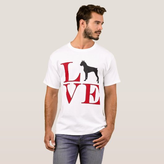 I Love Boxers - Light Colour T-shirt (Voorkant volledig)