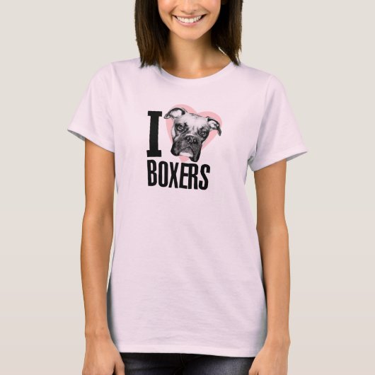 I Love Boxers T-shirt (Voorkant)