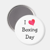 I Love Boxing Day Magneet (Voorkant / Achterkant)