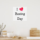 I Love Boxing Day Poster (Keuken)